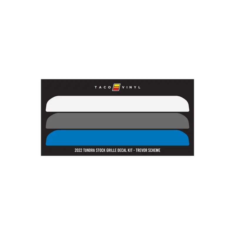 Offroad grille decal kit for 2022+ Tundra Offroad Grille Decal upgrade