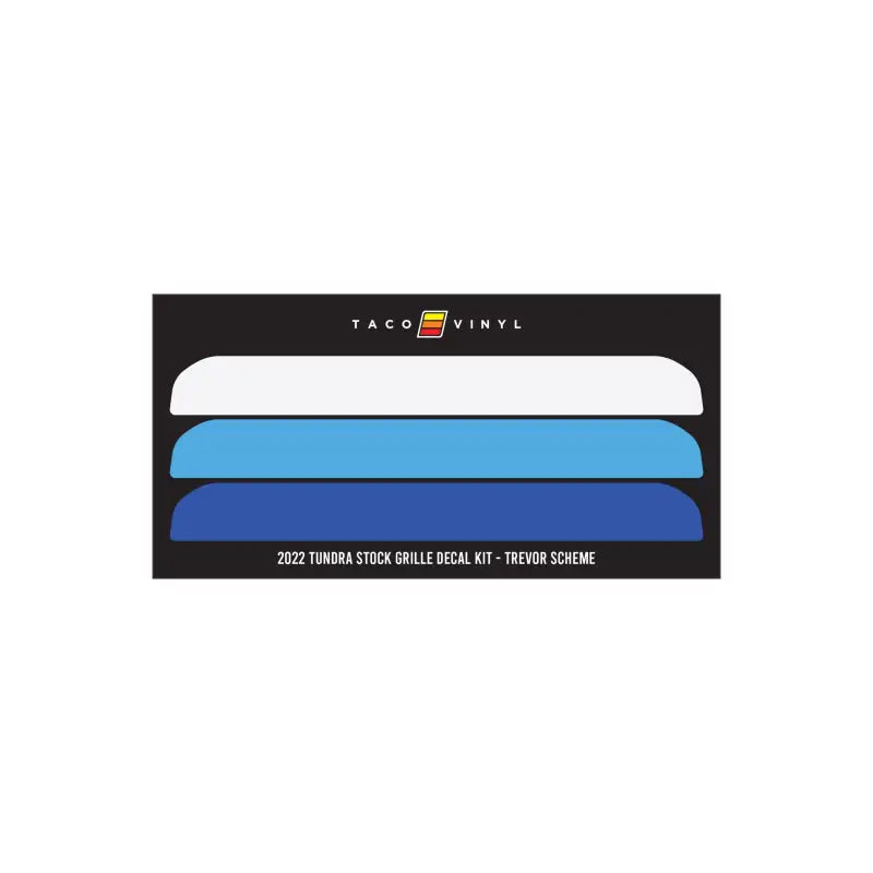 Offroad grille decal kit for 2022+ Tundra Offroad Grille Decal installation