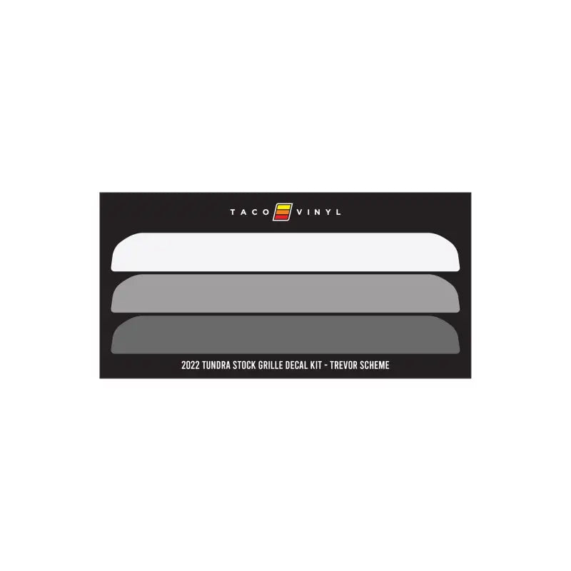 Offroad grille decal kit for 2022+ Tundra Offroad Grille Decal upgrade