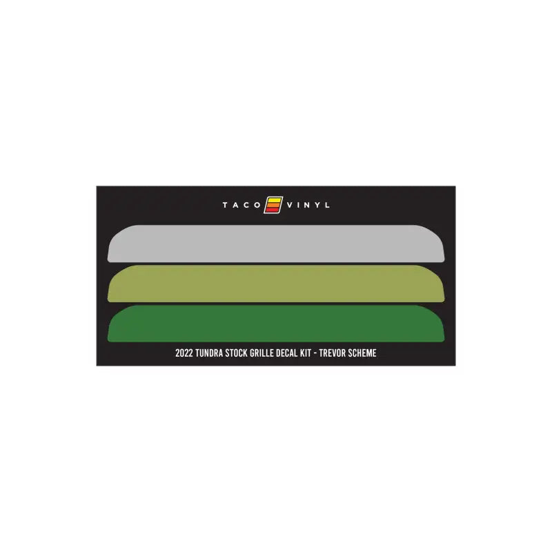 Tundra grille decal kit for offroad grille customization on 2022+ Tundra Offroad Grille Decal