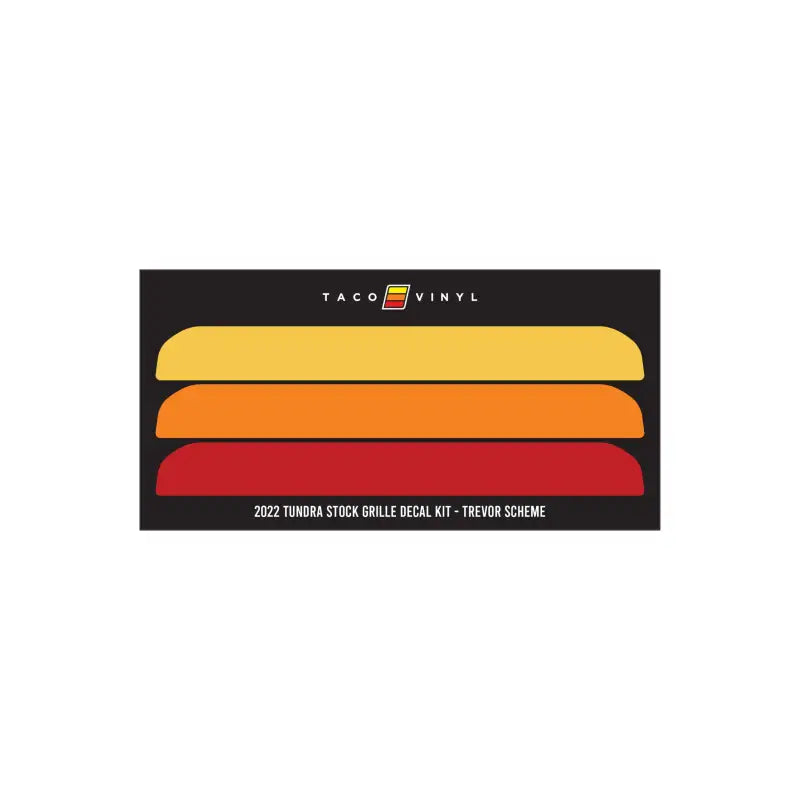 Offroad grille decal kit for 2022+ Tundra Offroad Grille Decal upgrade