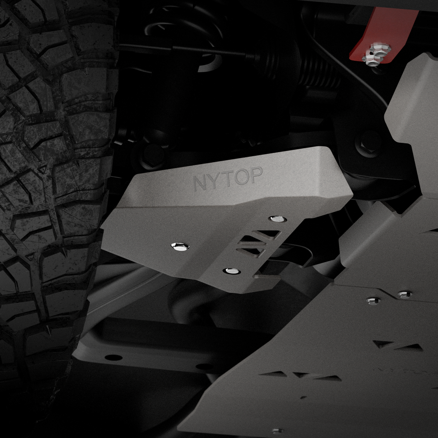 NYTOP Lower Control Arm Skid Plate Kit For 2024-Current Toyota Tacoma