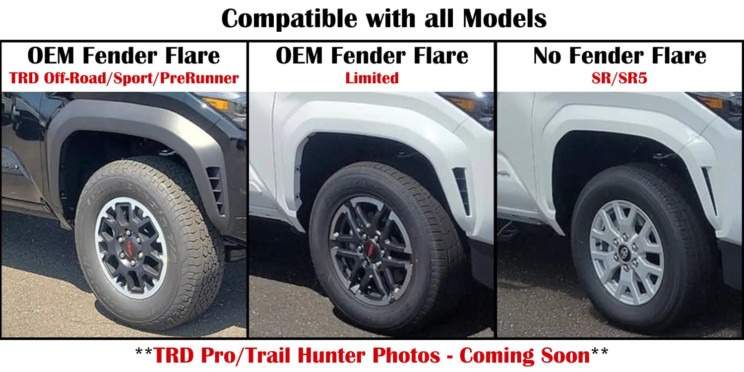 Mudflaps Fits 2024-2026 Toyota Tacoma