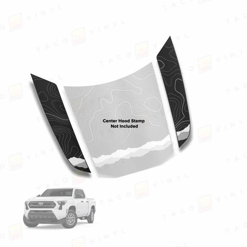 2024+  Side Fang Hood Stamp For Tacoma