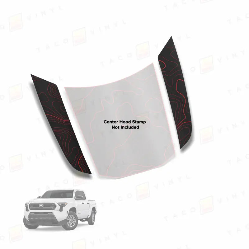 2024+  Side Fang Hood Stamp For Tacoma