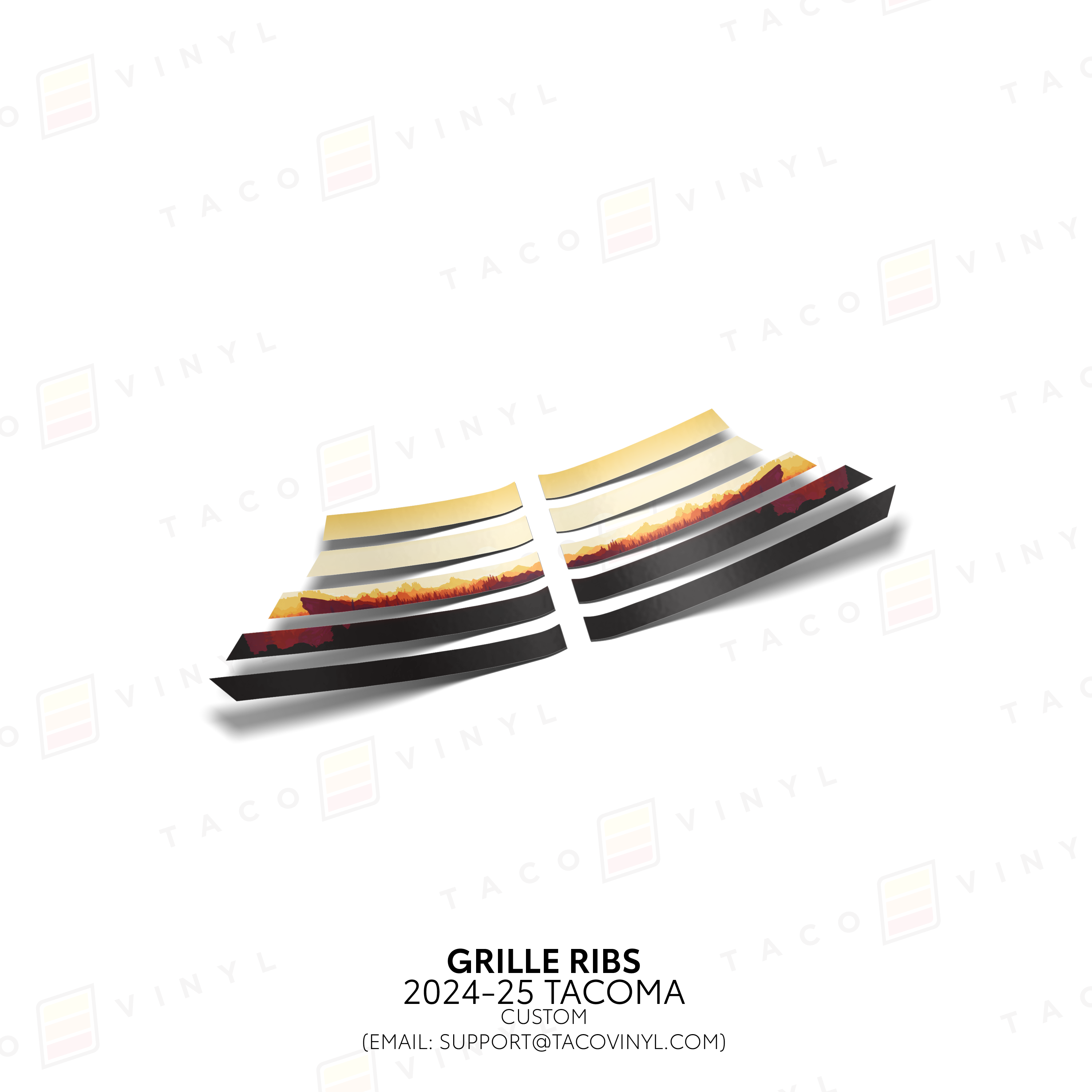 2024+  Glowing Edge Grille Ribs For Tacoma