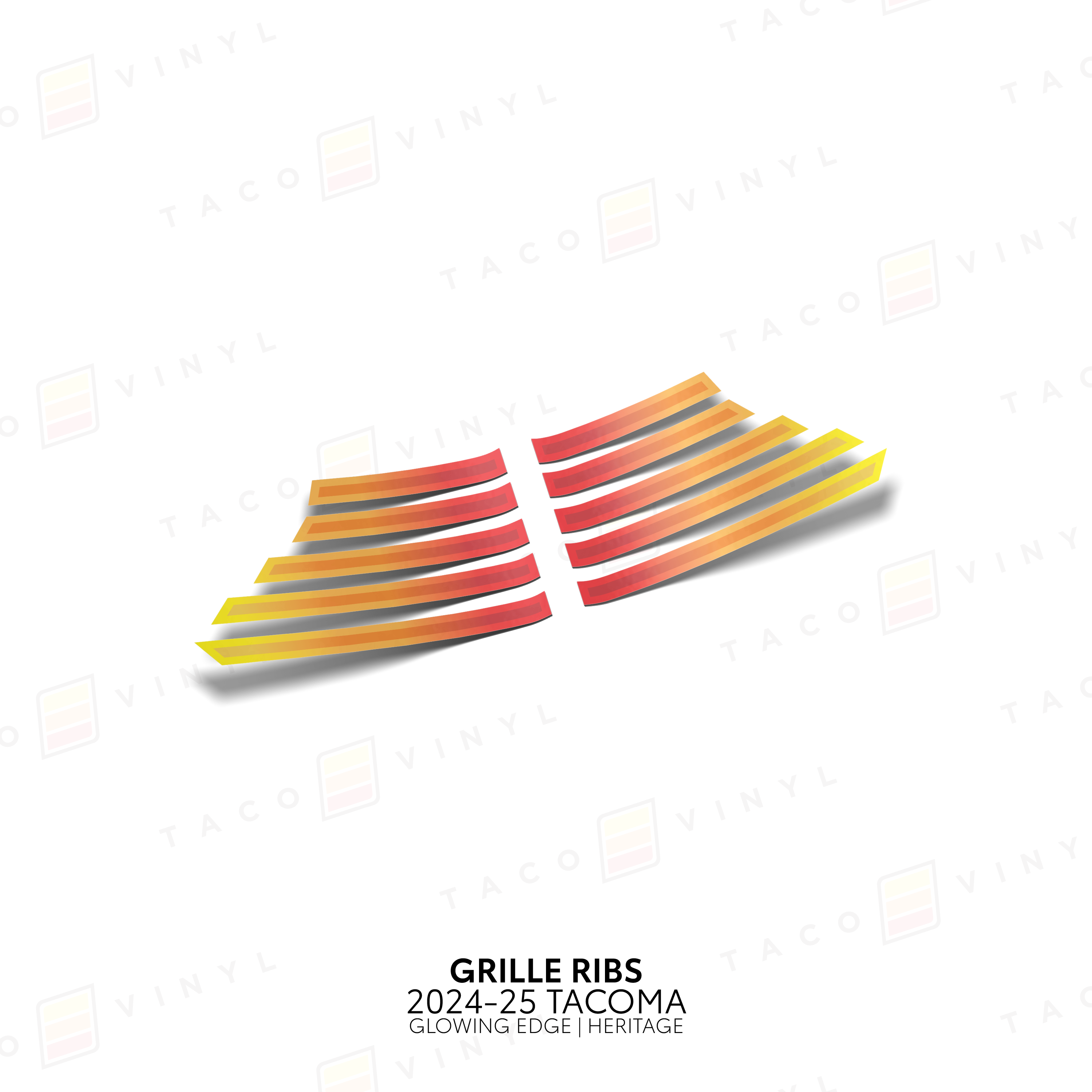 2024+  Glowing Edge Grille Ribs For Tacoma