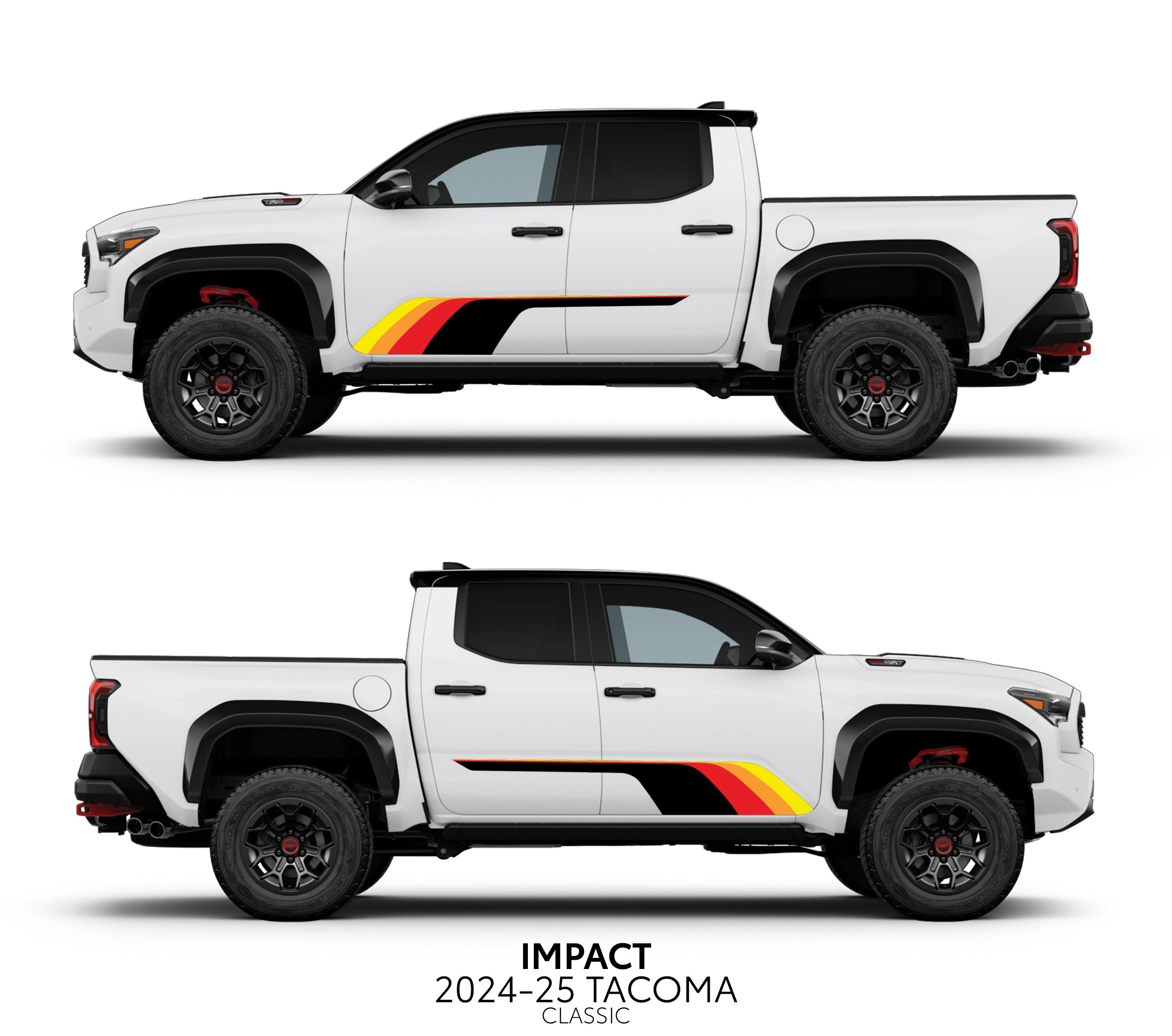 2024+  Impact Rocker Panel Decal Kit For Tacoma