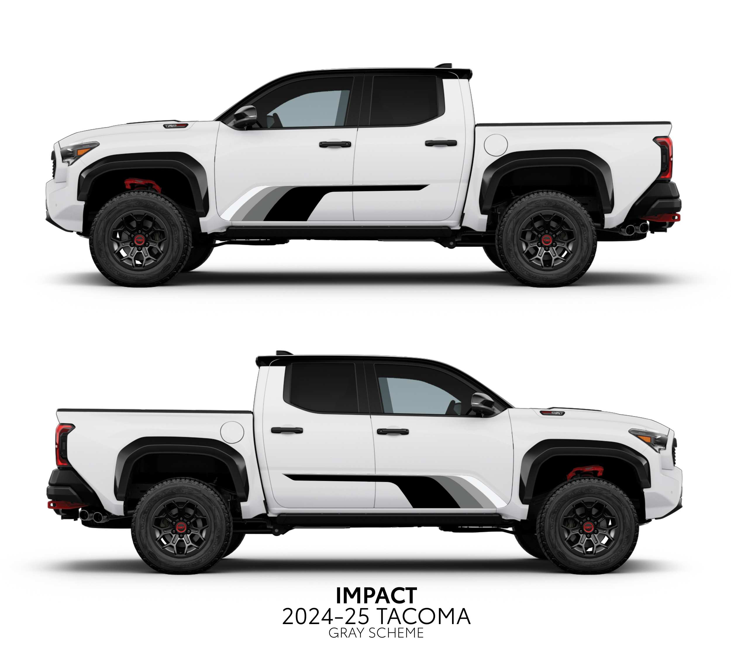2024+  Impact Rocker Panel Decal Kit For Tacoma