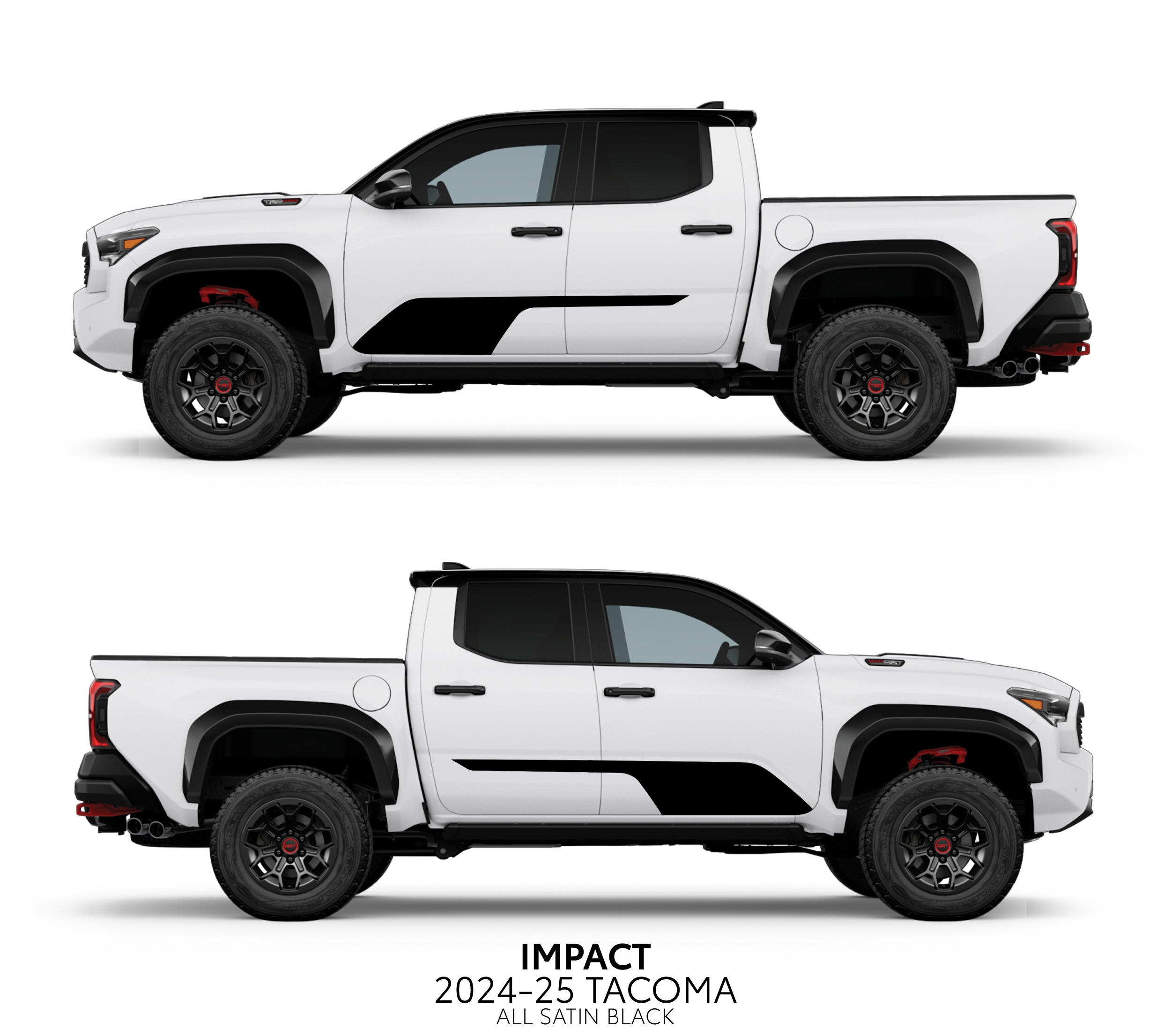 2024+  Impact Rocker Panel Decal Kit For Tacoma