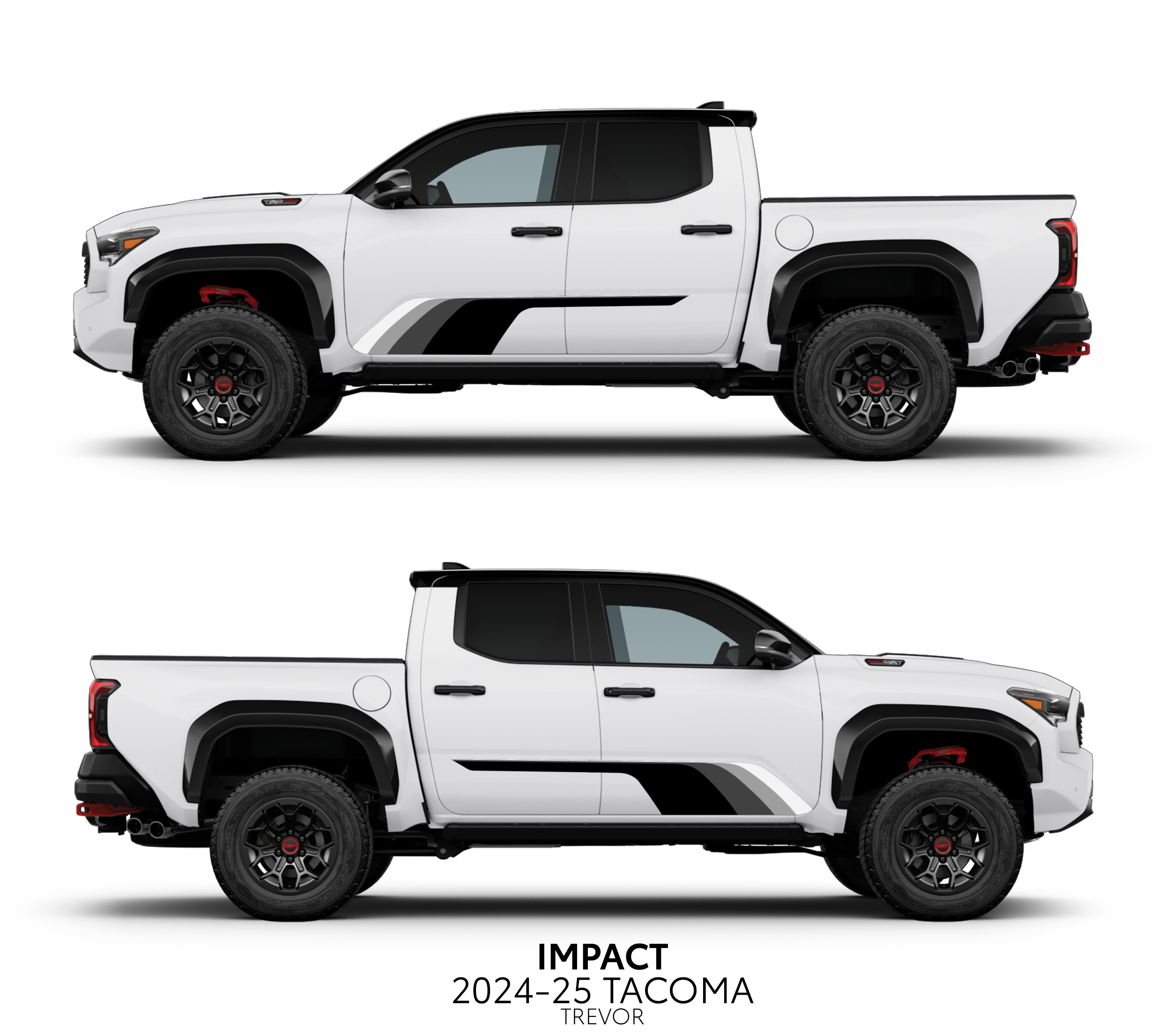2024+  Impact Rocker Panel Decal Kit For Tacoma