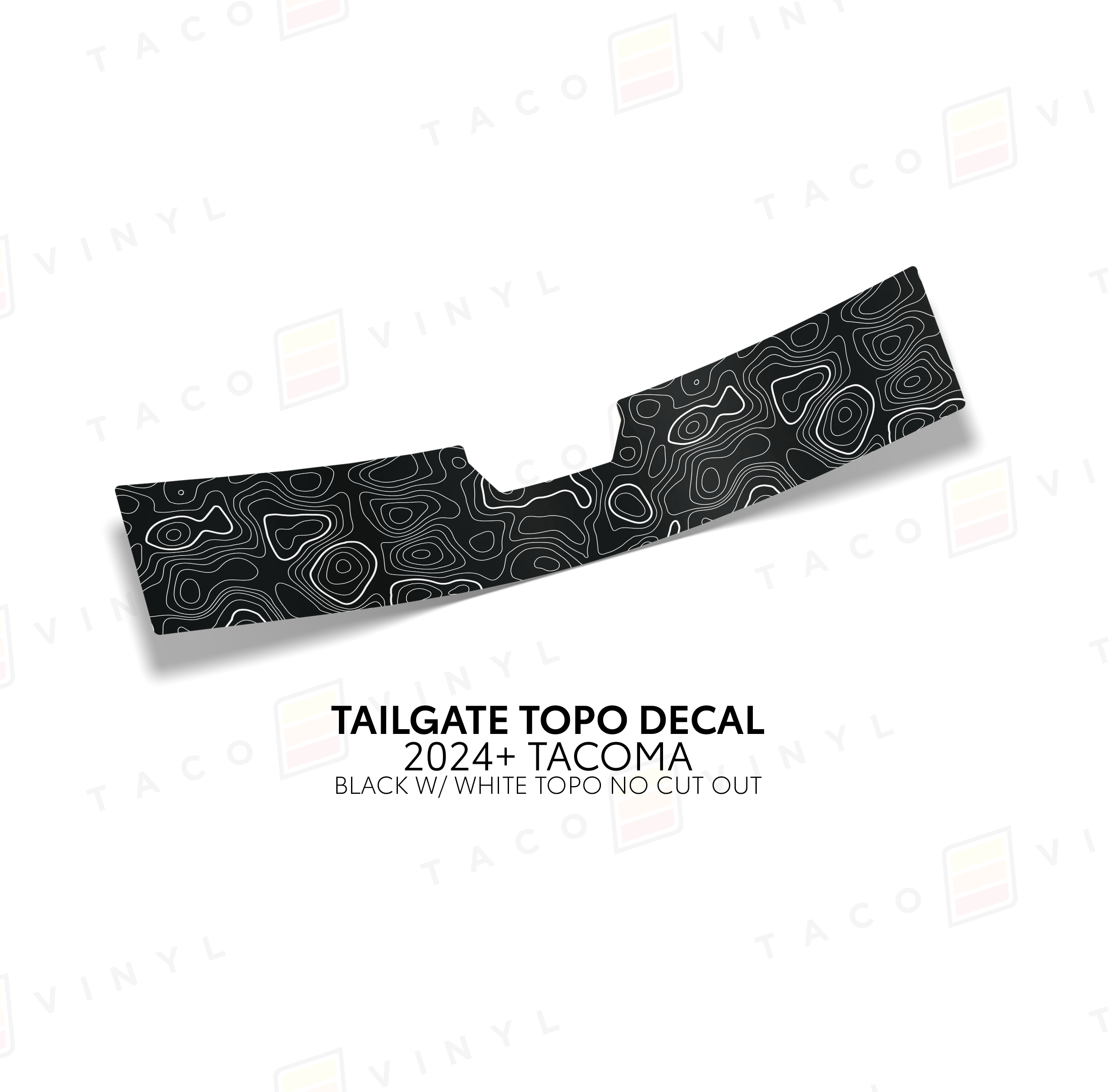 2024+  Tailgate Topo Decal For Tacoma