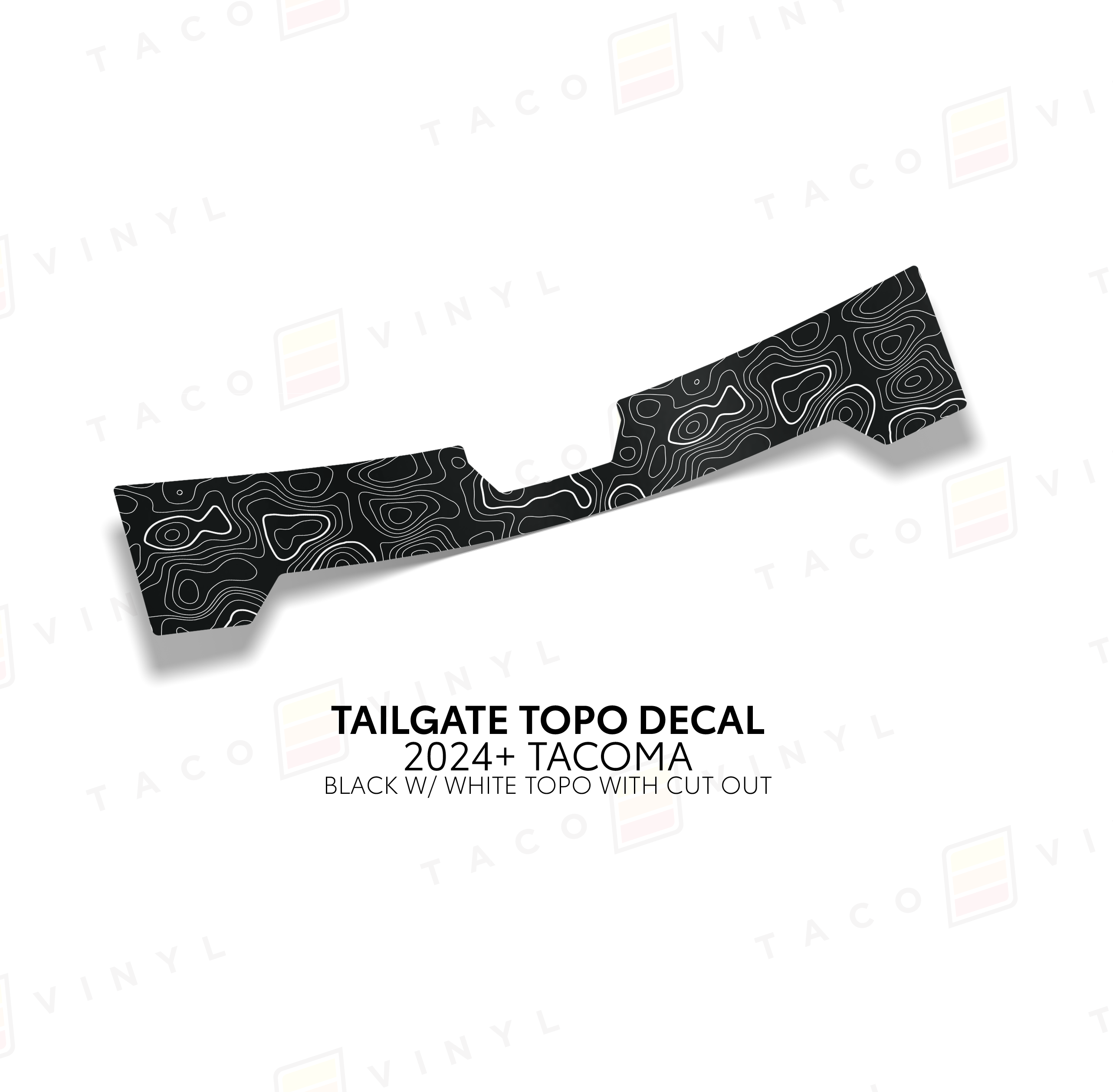 2024+  Tailgate Topo Decal For Tacoma