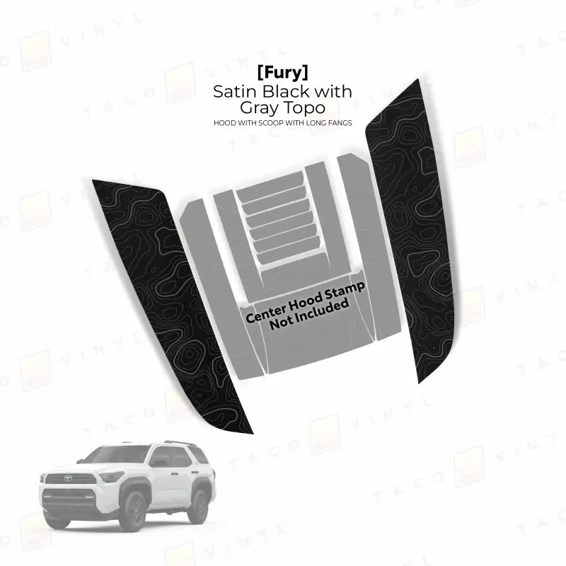 2025+  Fury Hood Stamp (Fangs Only) For 4Runner