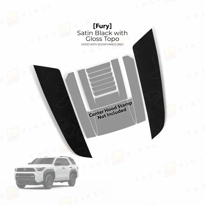 2025+  Fury Hood Stamp (Fangs Only) For 4Runner