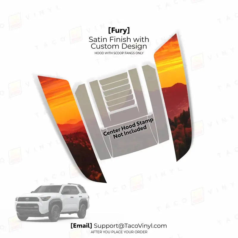 2025+  Fury Hood Stamp (Fangs Only) For 4Runner