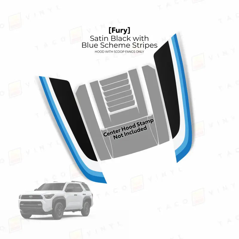 2025+  Fury Hood Stamp (Fangs Only) For 4Runner