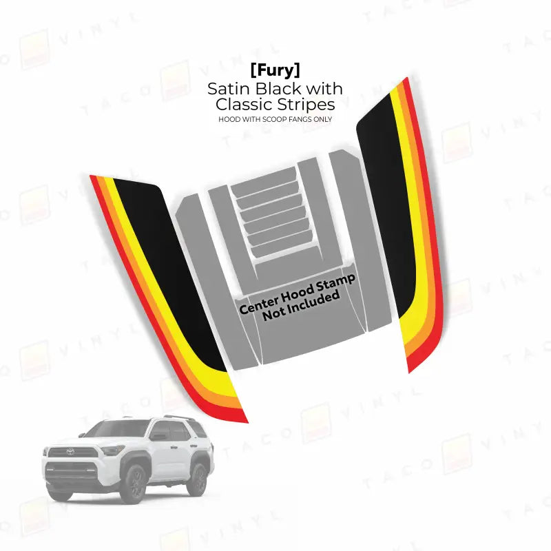 2025+  Fury Hood Stamp (Fangs Only) For 4Runner