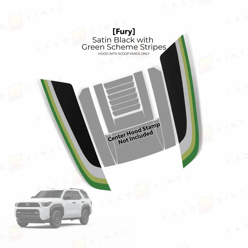 2025+  Fury Hood Stamp (Fangs Only) For 4Runner