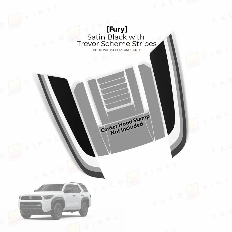 2025+  Fury Hood Stamp (Fangs Only) For 4Runner