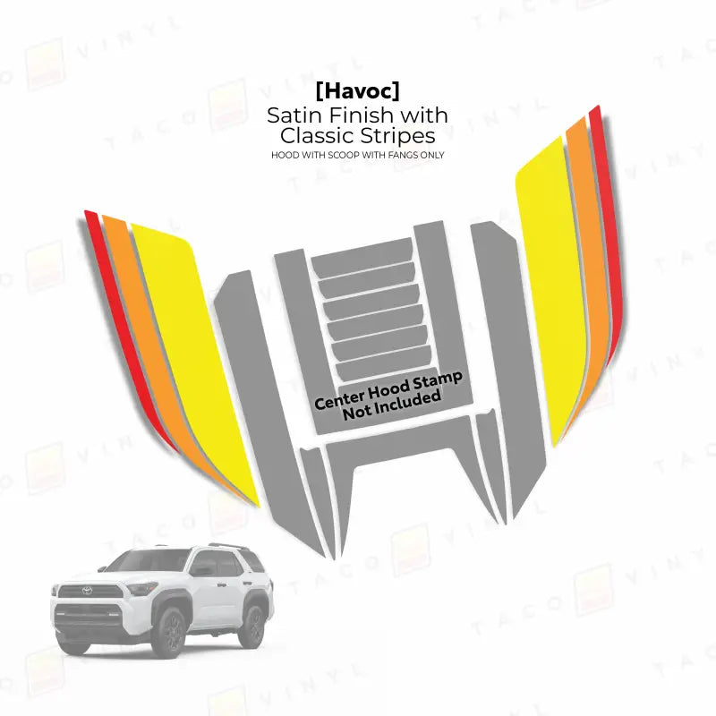 2025+  Havoc Hood Scoop Stamp (W/ Fangs only) For 4Runner