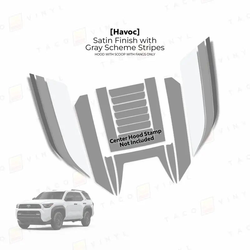 2025+  Havoc Hood Scoop Stamp (W/ Fangs only) For 4Runner
