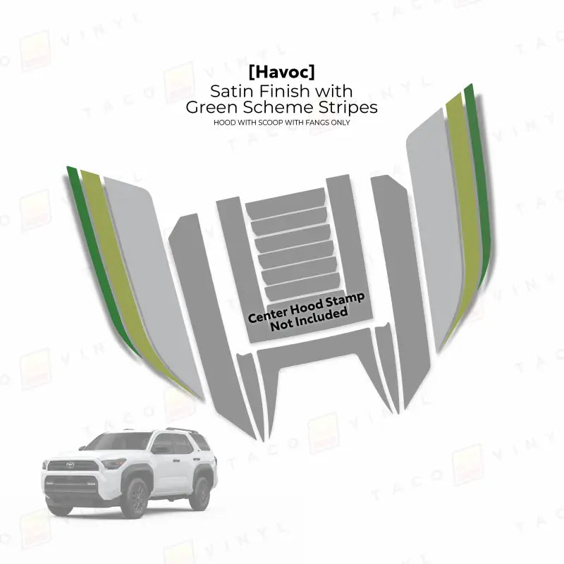 2025+  Havoc Hood Scoop Stamp (W/ Fangs only) For 4Runner