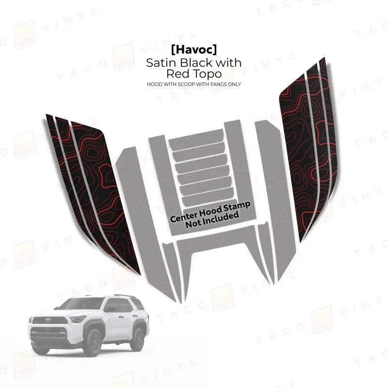 2025+  Havoc Hood Scoop Stamp (W/ Fangs only) For 4Runner