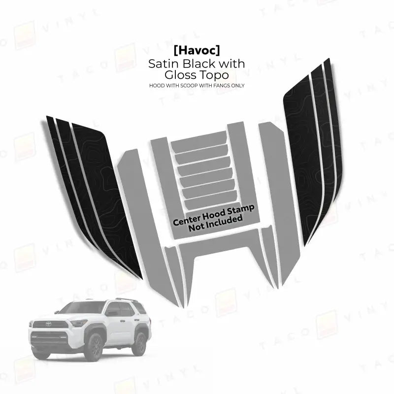 2025+  Havoc Hood Scoop Stamp (W/ Fangs only) For 4Runner