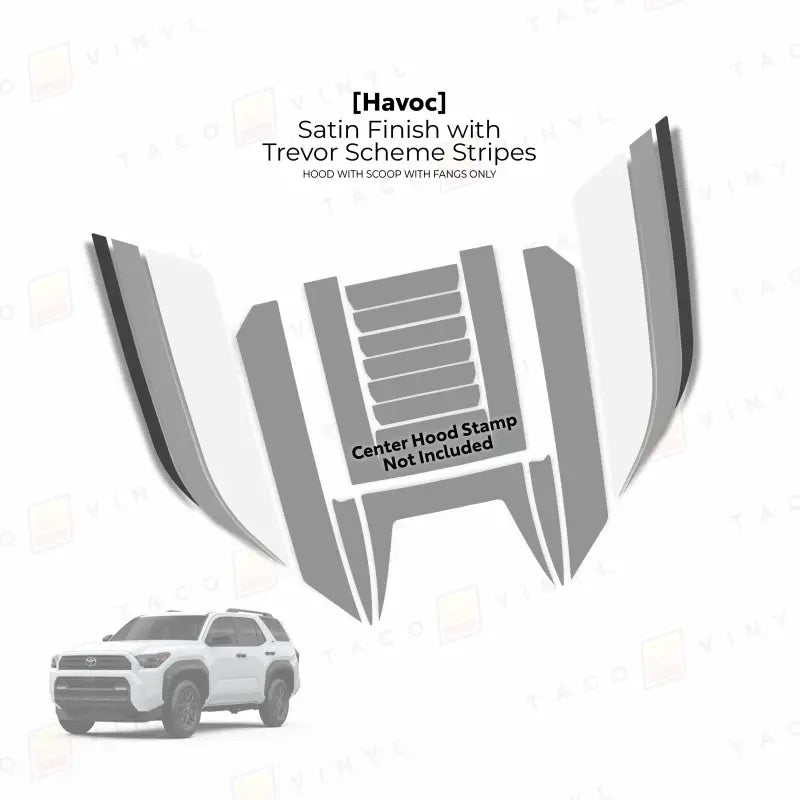 2025+  Havoc Hood Scoop Stamp (W/ Fangs only) For 4Runner