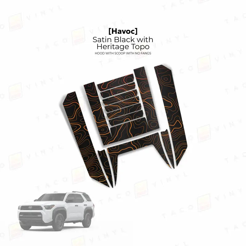 2025+  Havoc Hood Scoop Stamp (W/ No Fangs) For 4Runner