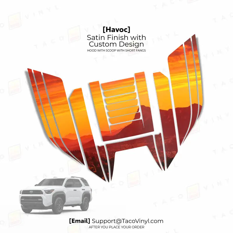 2025+  Havoc Hood Scoop Stamp (W/ Short Fangs) For 4Runner