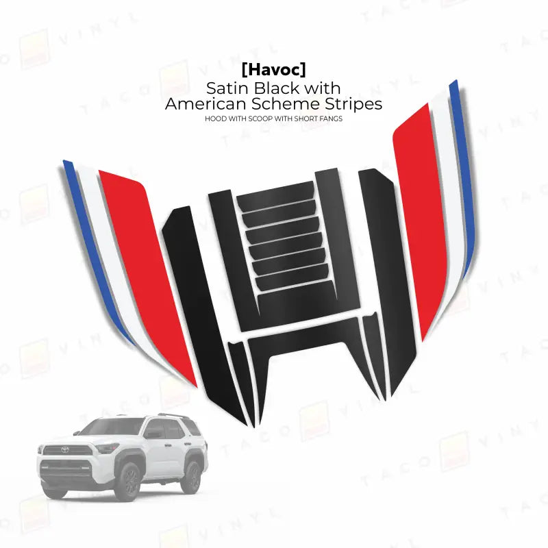 2025+  Havoc Hood Scoop Stamp (W/ Short Fangs) For 4Runner