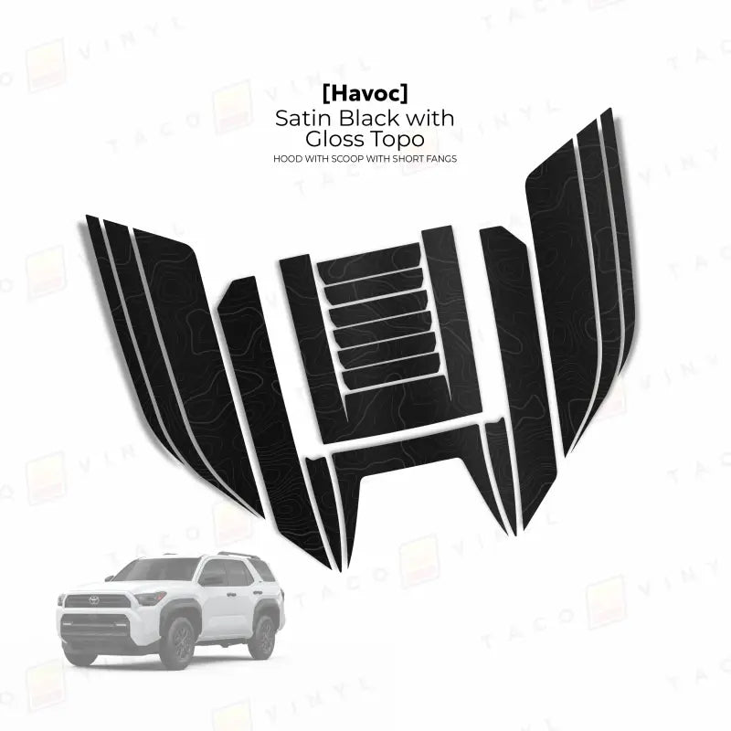 2025+  Havoc Hood Scoop Stamp (W/ Short Fangs) For 4Runner