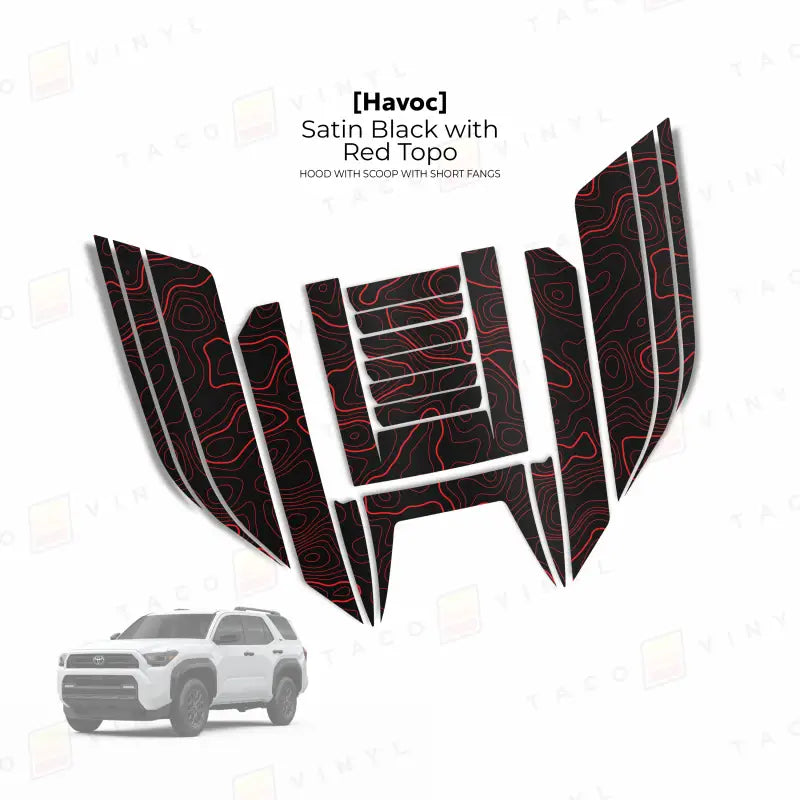 2025+  Havoc Hood Scoop Stamp (W/ Short Fangs) For 4Runner