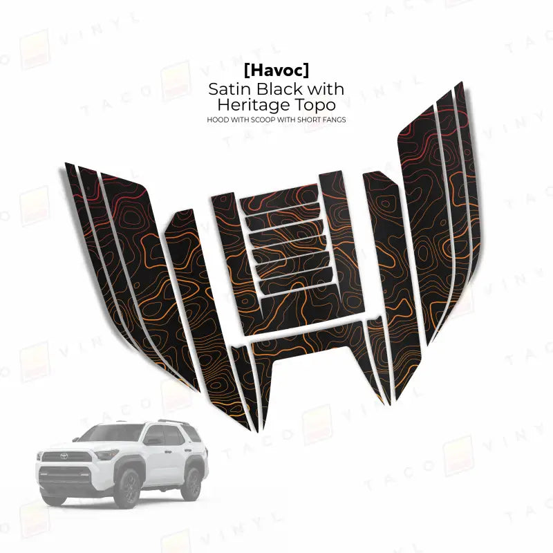 2025+  Havoc Hood Scoop Stamp (W/ Short Fangs) For 4Runner