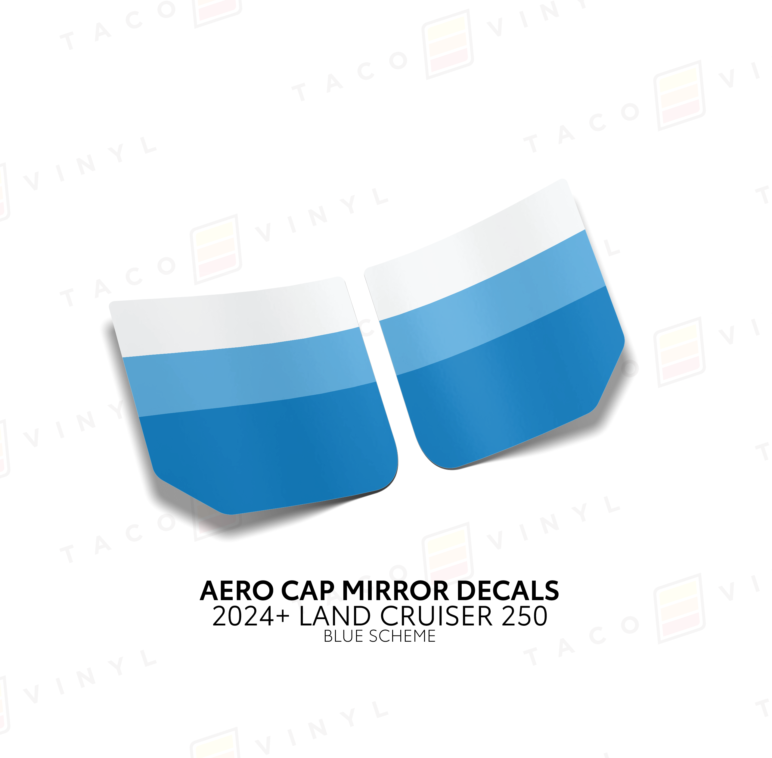 2024+  Aero Cap Mirror Decals For Land Cruiser 250