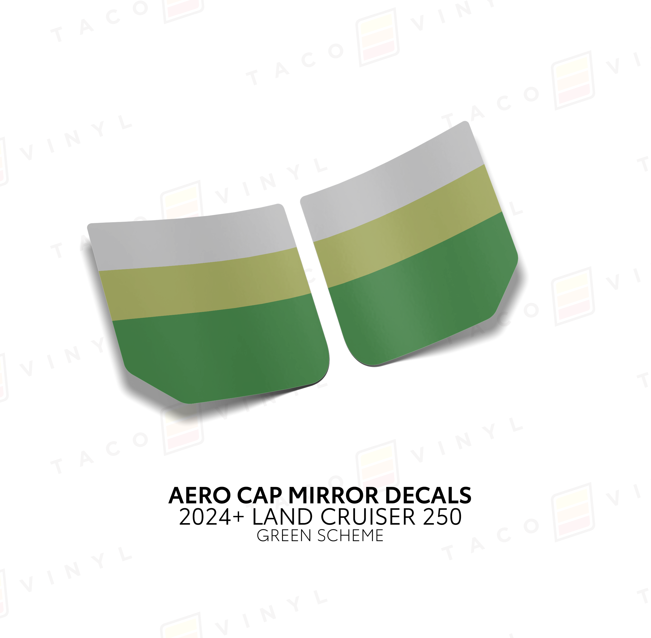 2024+  Aero Cap Mirror Decals For Land Cruiser 250