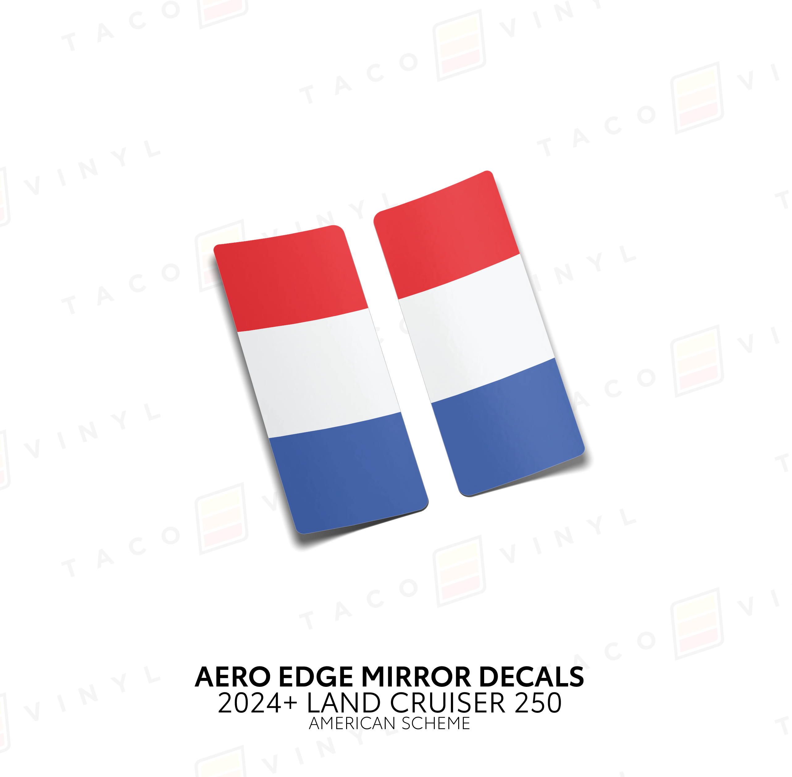 2024+  Aero Edge Mirror Decals For Land Cruiser 250