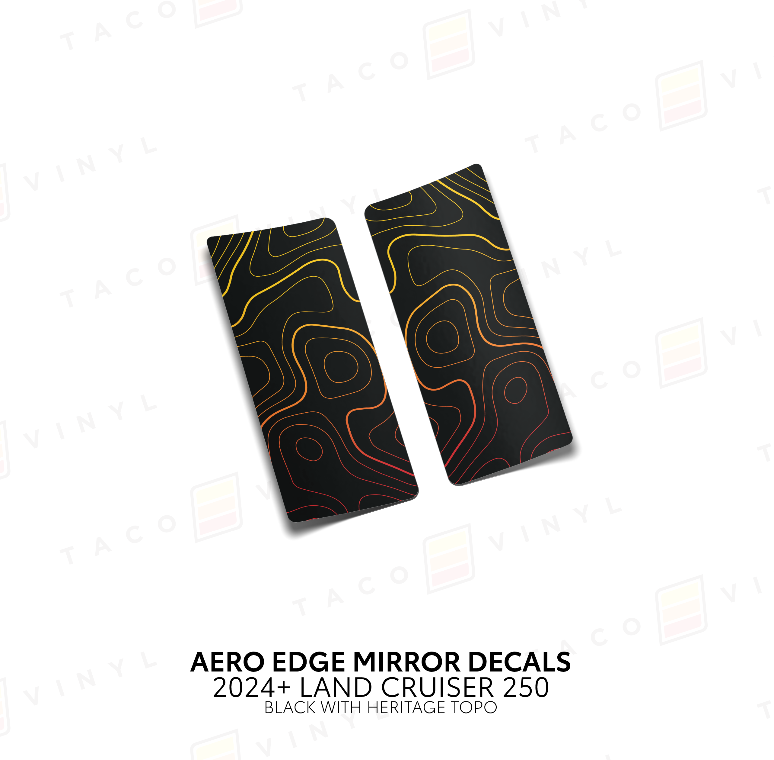 2024+  Aero Edge Mirror Decals For Land Cruiser 250