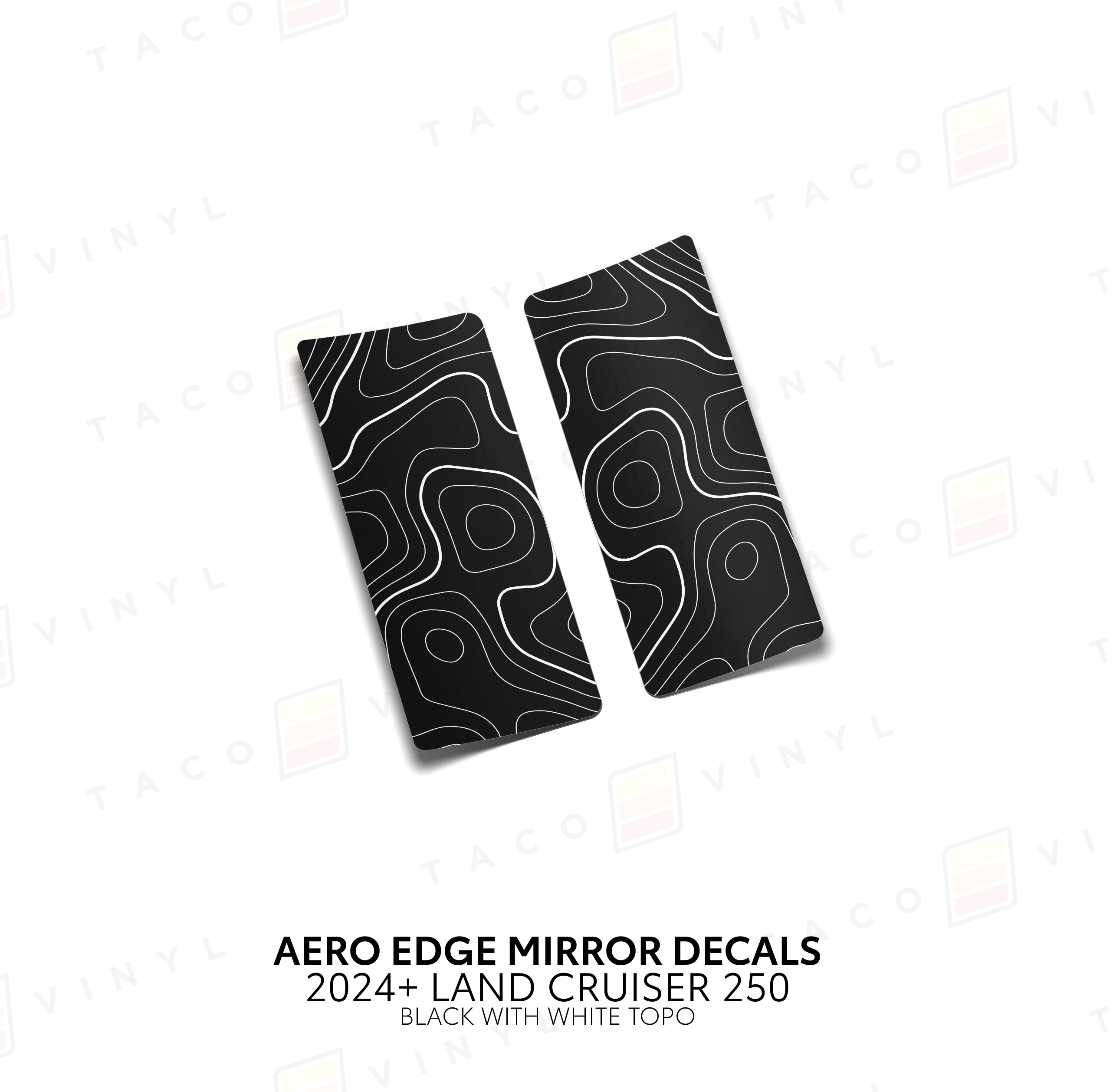 2024+  Aero Edge Mirror Decals For Land Cruiser 250