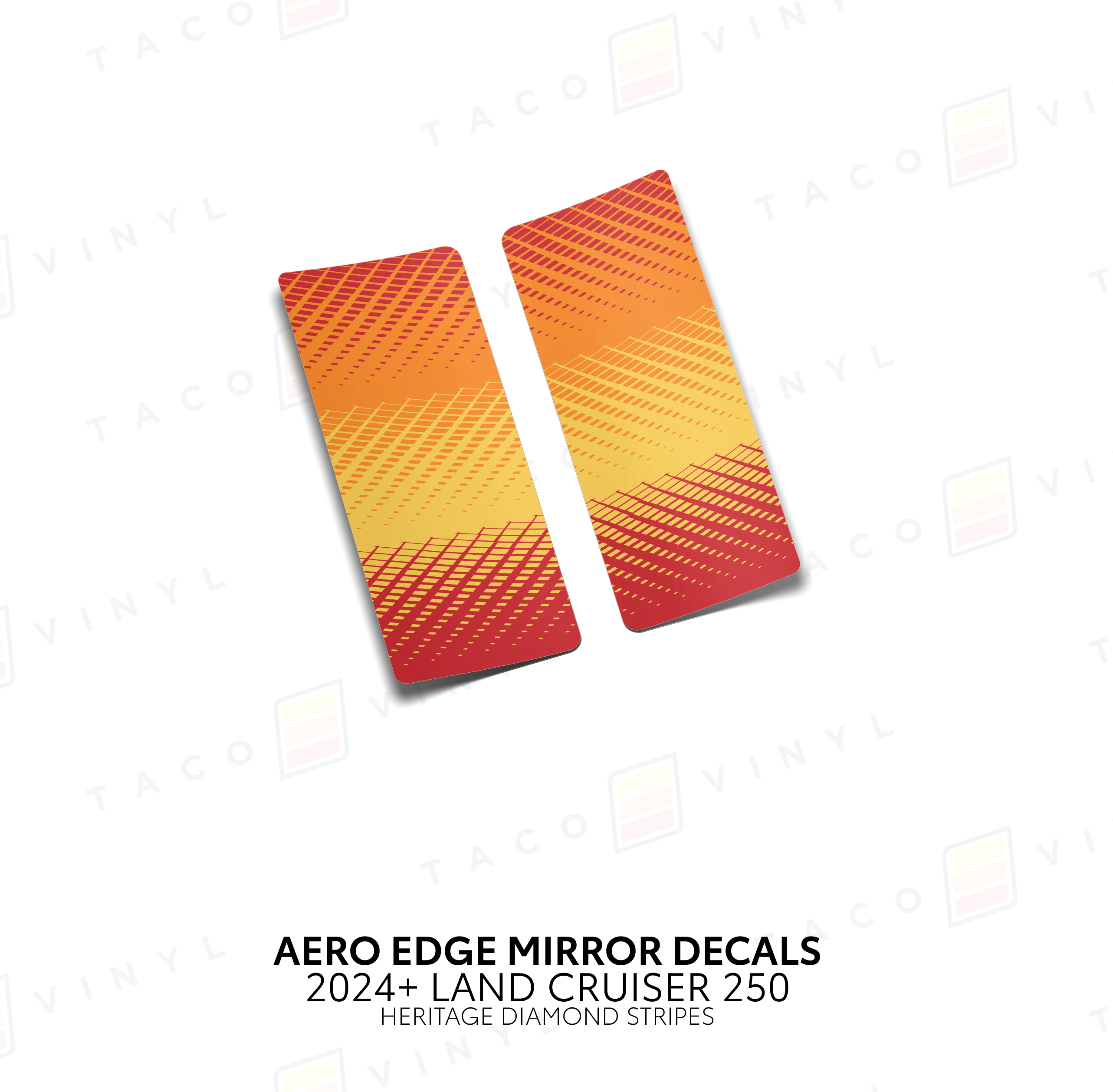 2024+  Aero Edge Mirror Decals For Land Cruiser 250