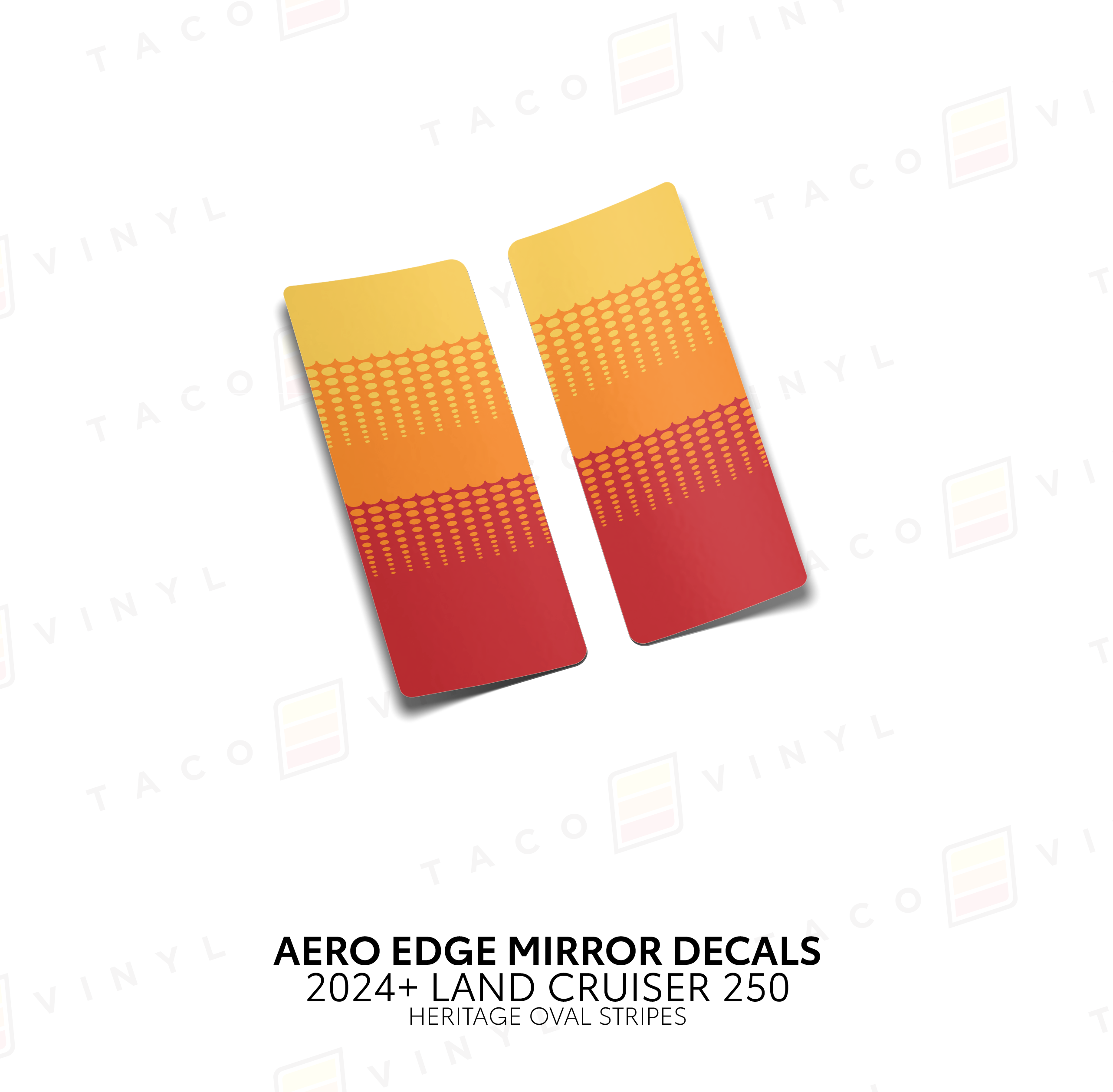 2024+  Aero Edge Mirror Decals For Land Cruiser 250