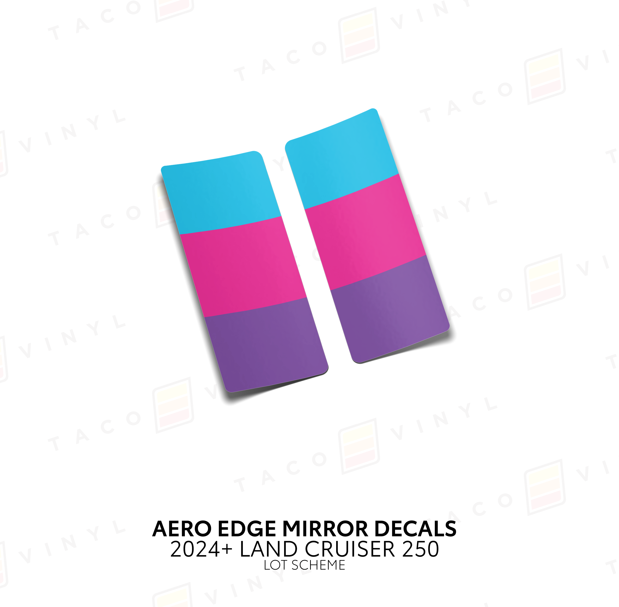 2024+  Aero Edge Mirror Decals For Land Cruiser 250