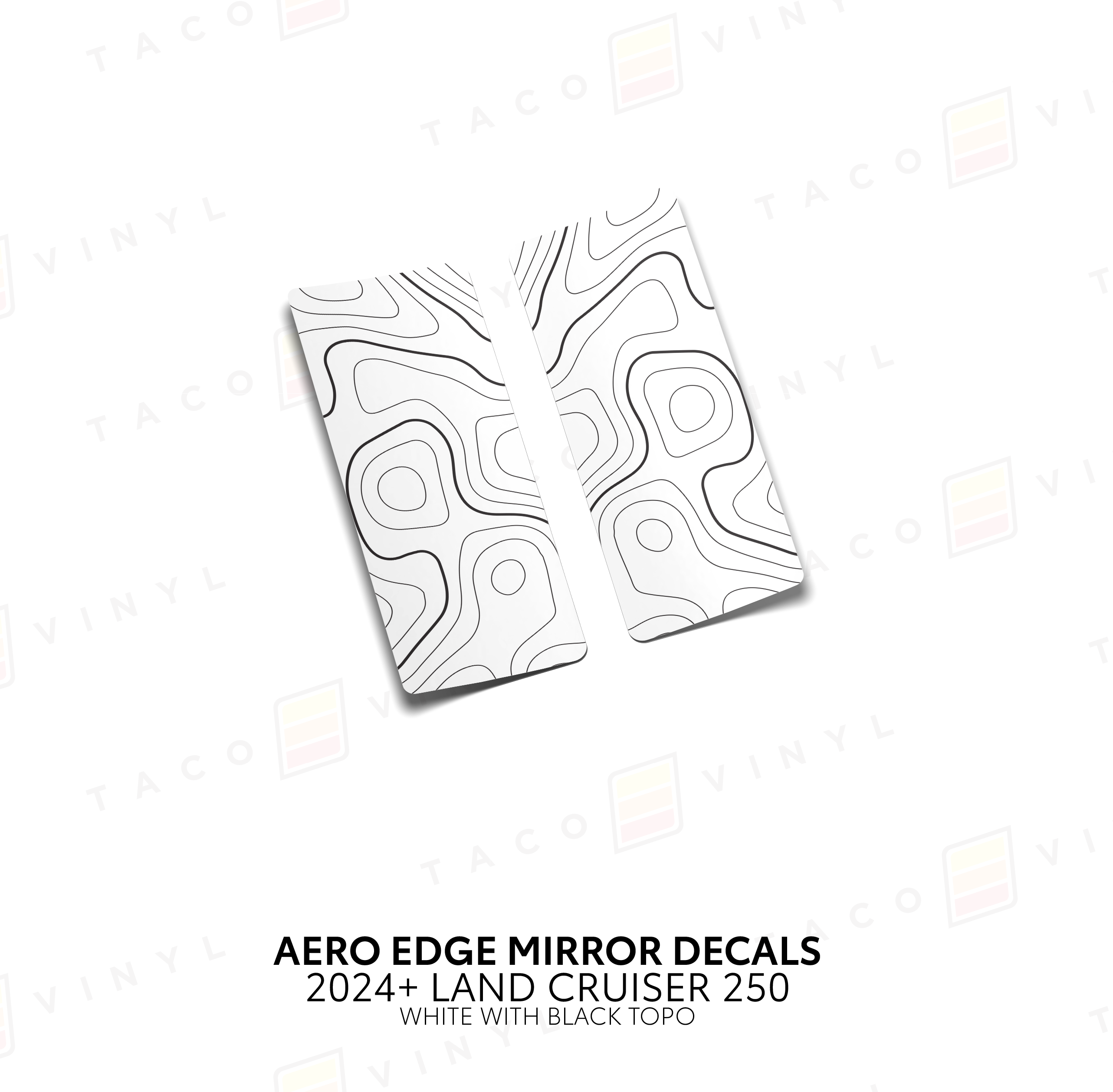 2024+  Aero Edge Mirror Decals For Land Cruiser 250