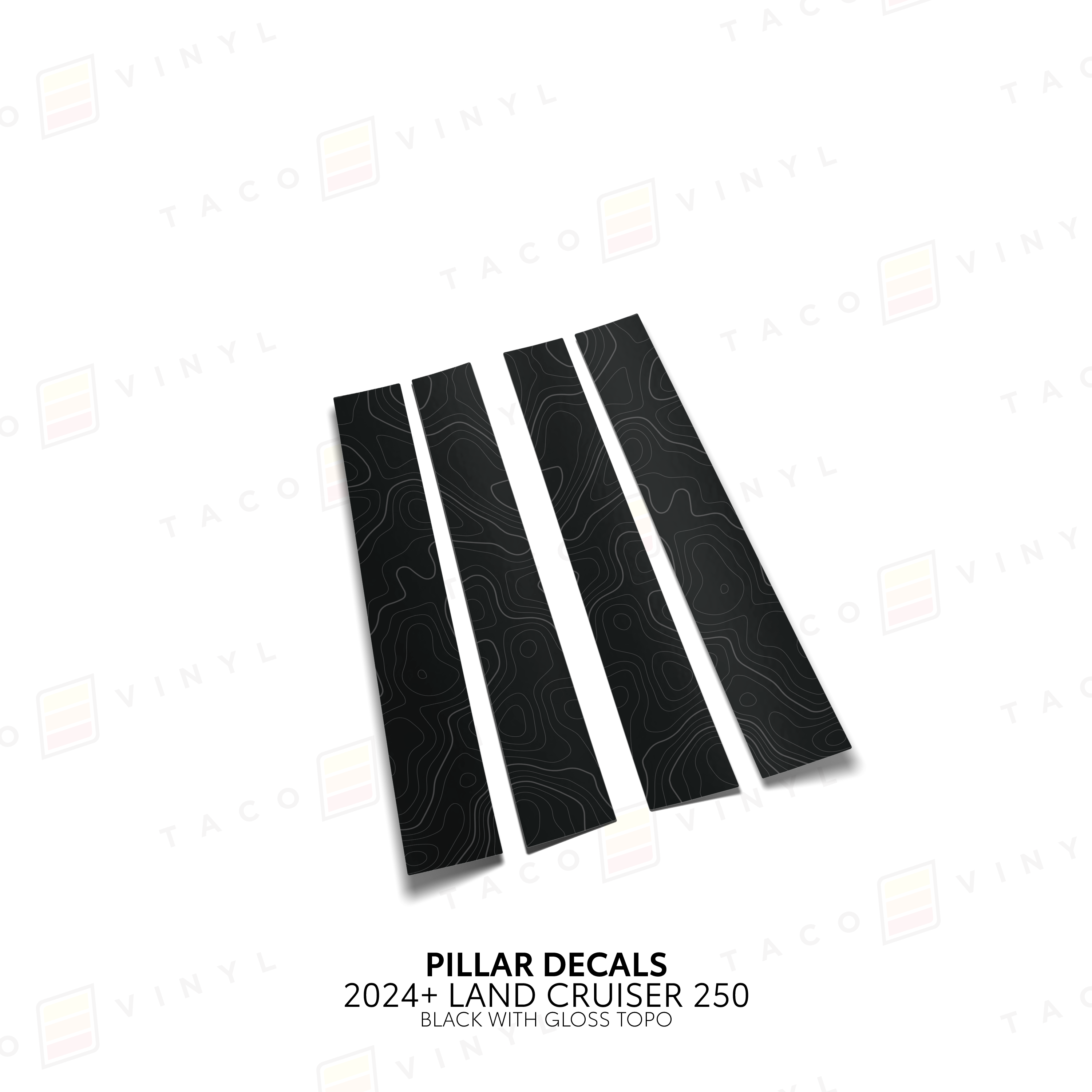 2024+  Door Pillar Decals For Land Cruiser 250