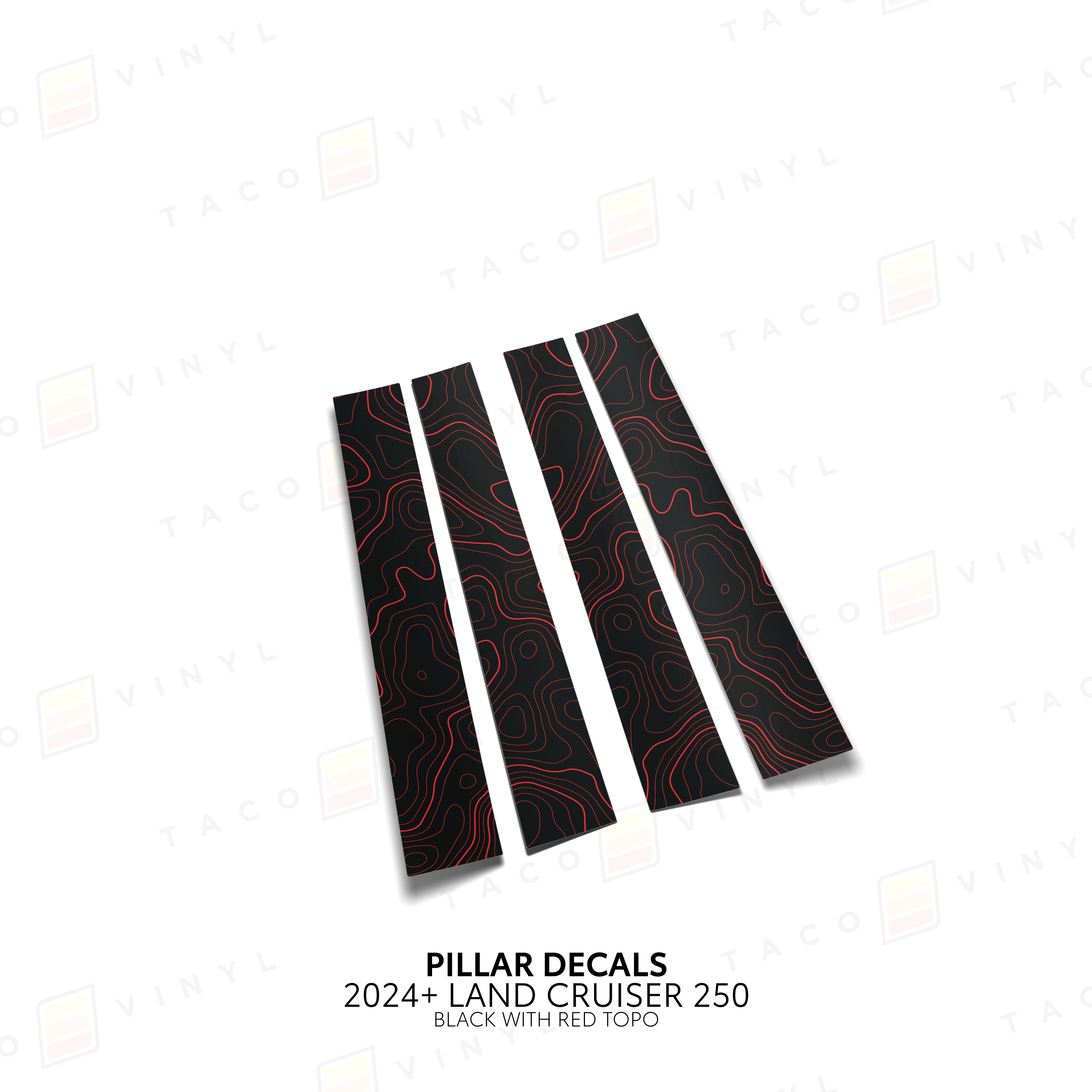2024+  Door Pillar Decals For Land Cruiser 250