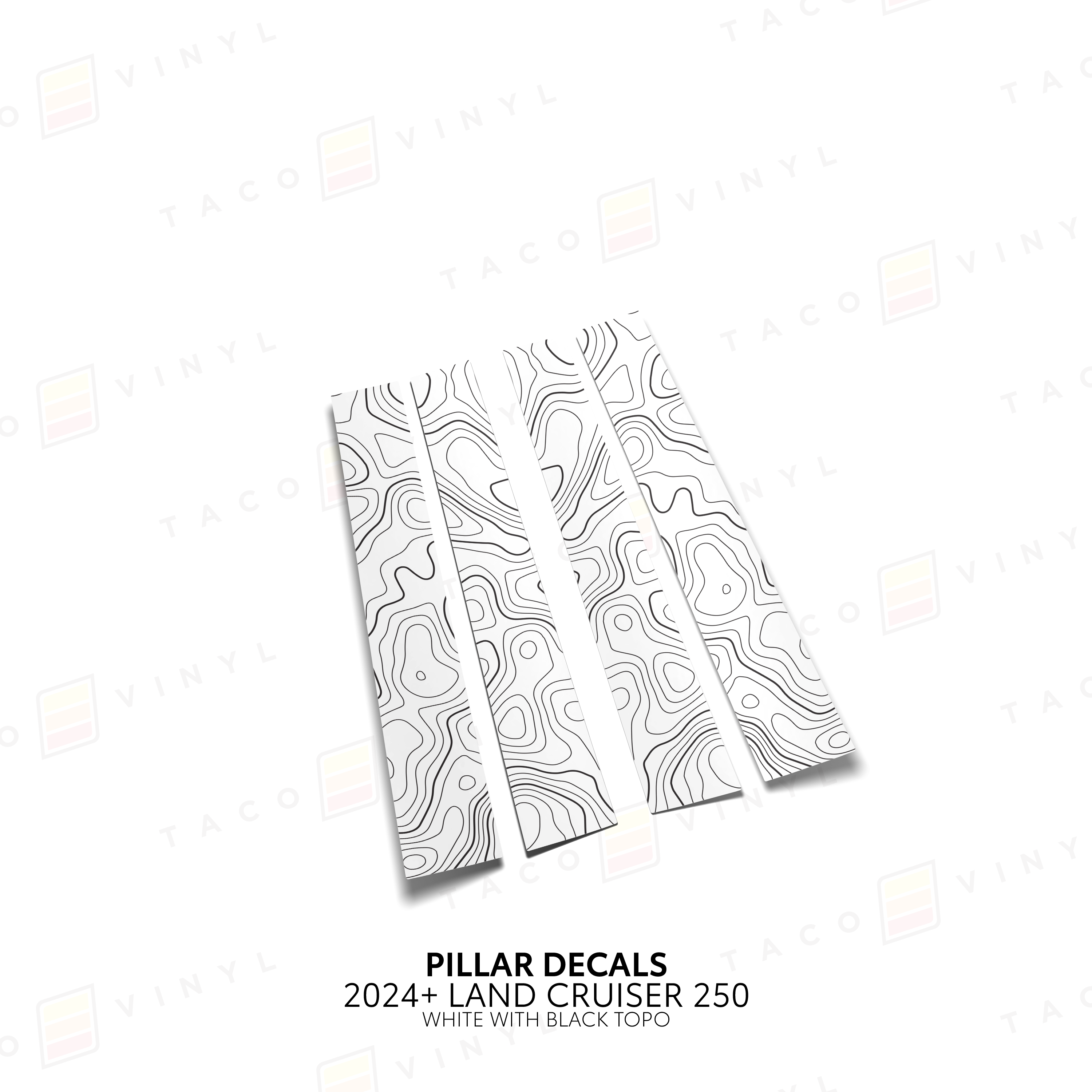 2024+  Door Pillar Decals For Land Cruiser 250