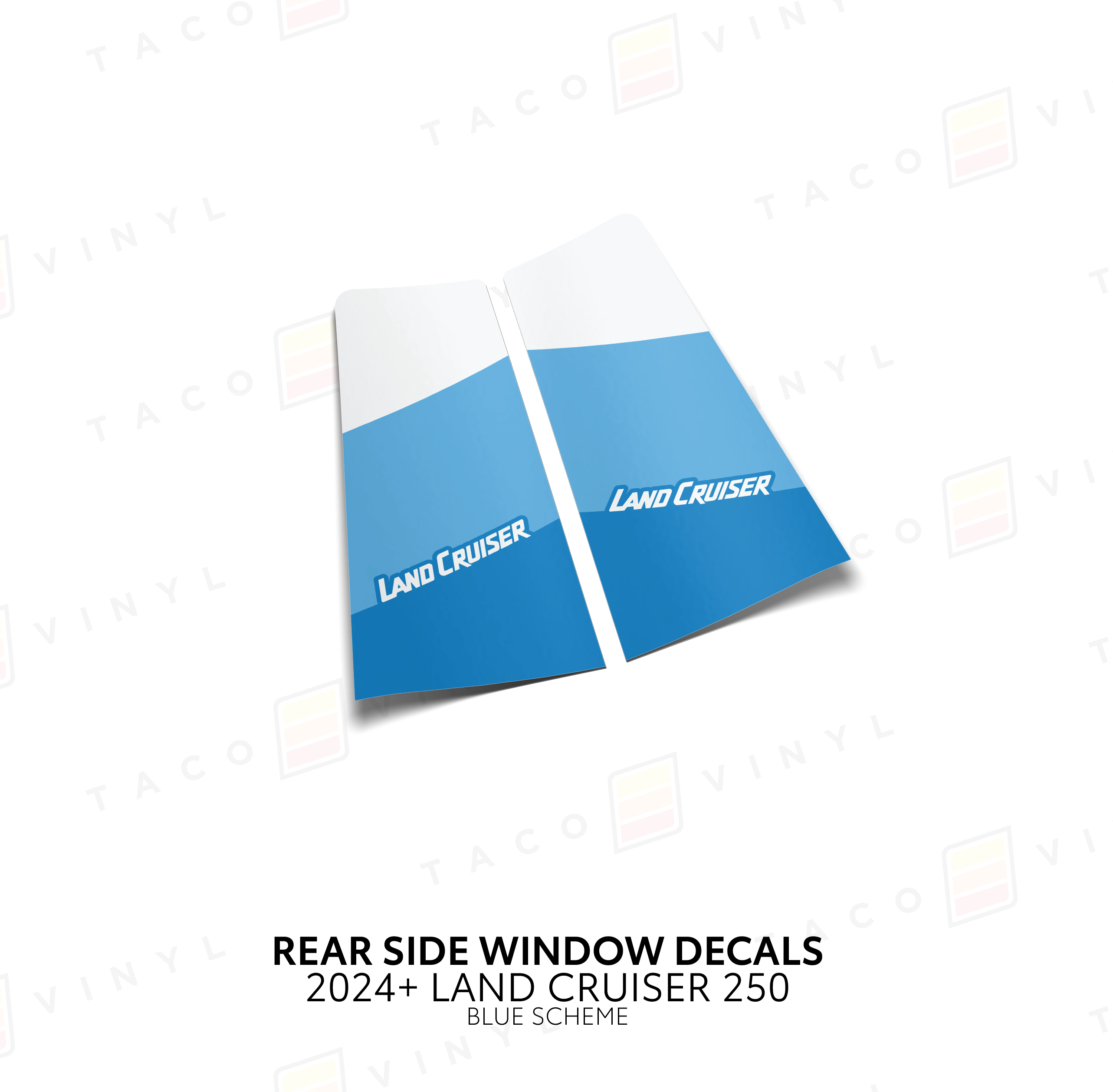 2024+  Rear Side Window Decal For Land Cruiser 250