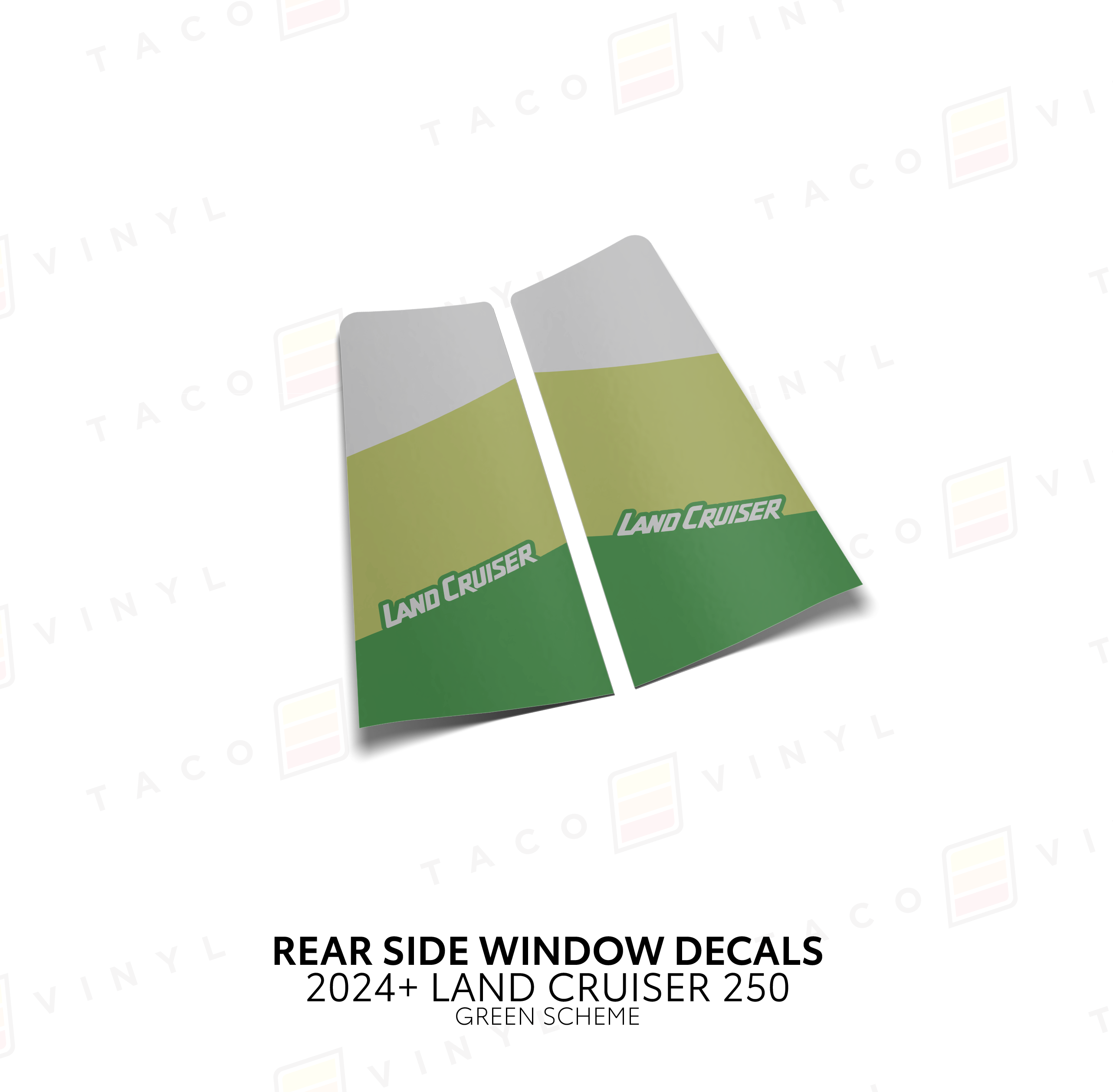 2024+  Rear Side Window Decal For Land Cruiser 250